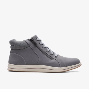 Botas Clarks Breeze Glide Dark Grey Mujer Gris Oscuro | IDQJ-59803