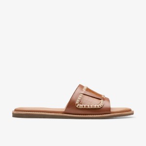 Sandalias Clarks Maritime Mule Tan Interest Mujer Marrones | XOEK-48703