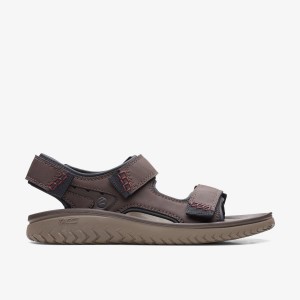 Sandalias Clarks Wesley Bay Brown Hombre Marrones | KMDI-36279