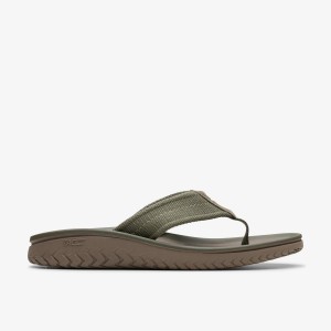 Sandalias Clarks Wesley Belt Olive Hombre Verde Oliva | LNFO-56748