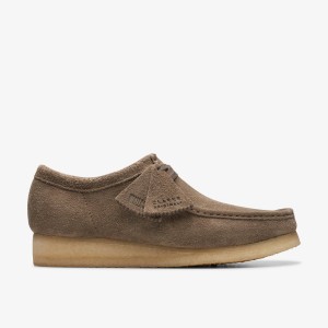 Wallabees Clarks Wallabee Dark Grey Suede Hombre Gris Oscuro | CTXR-78594