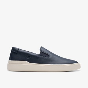 Zapatillas Clarks Craft Swift Go Navy Leather Hombre Azul Marino | MWYB-43675