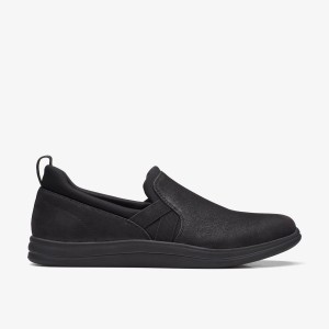 Zapatillas Sin Cordones Clarks Breeze Bali Black Mujer Negras | CPIW-05179