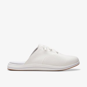 Zapatillas Sin Cordones Clarks Breeze Clara White Mujer Blancas | YMKP-70461