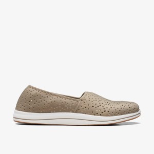 Zapatillas Sin Cordones Clarks Breeze Emily Olive Mujer Verde Oliva | YUFR-70956