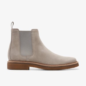 Zapatos de Vestir Clarks Clarkdale Easy Grey Hombre Gris | XUIM-09273