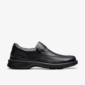 Zapatos de Vestir Clarks Gessler Step Black Leather Hombre Negras | FAVU-06345