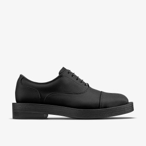 Zapatos de Vestir Clarks Martine Rose Mens Oxford 2 Black Textile Hombre Negras | YRAC-62138