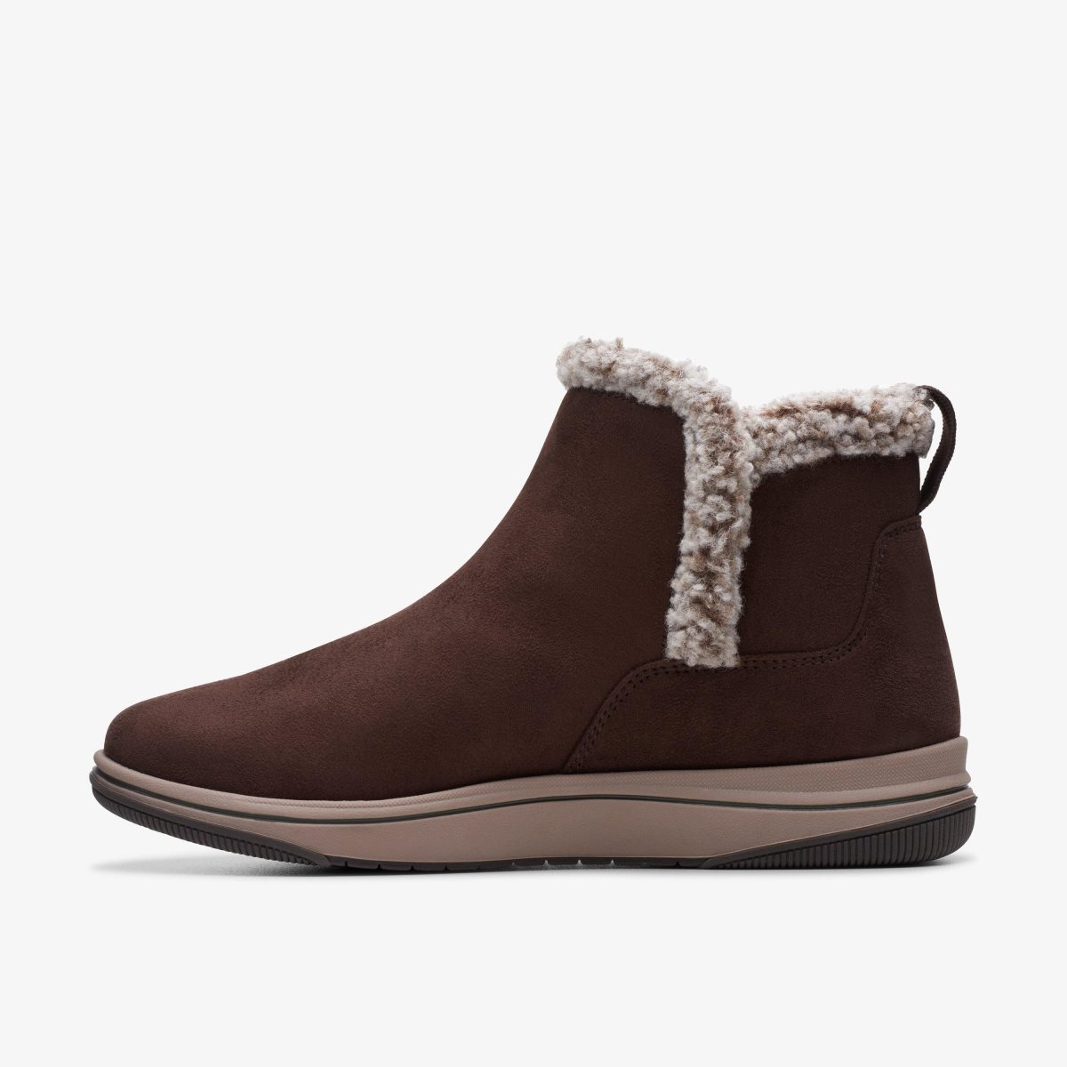 Botas Clarks Breeze Fur Dark Brown Mujer Marrones Oscuro | CBKJ-45903