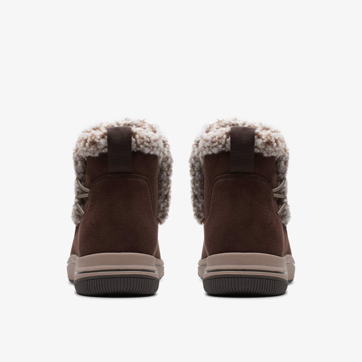 Botas Clarks Breeze Fur Dark Brown Mujer Marrones Oscuro | CBKJ-45903