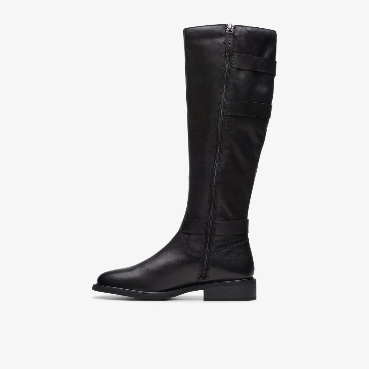 Botas Clarks Cologne Up Black Leather Mujer Negras | DCZX-90874