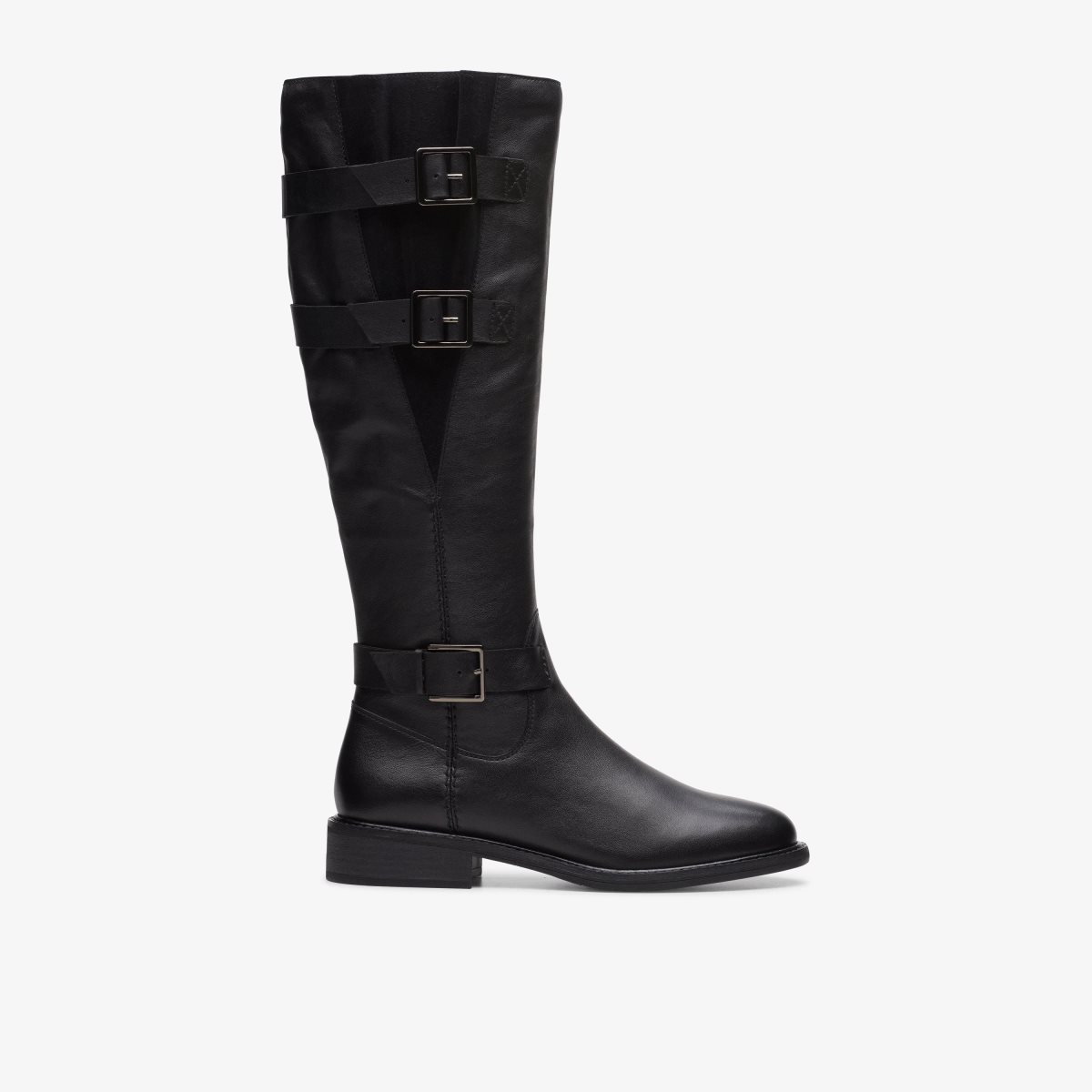 Botas Clarks Cologne Up Black Leather Mujer Negras | DCZX-90874