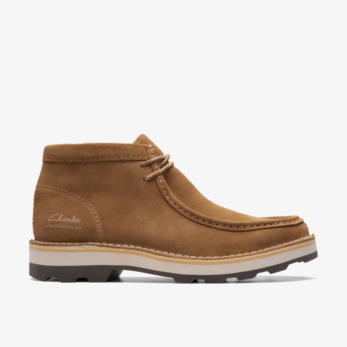 Botas Clarks Corston Wally Waterproof Dark Sand Warmlined Hombre Marrones Oscuro | SGWR-64791