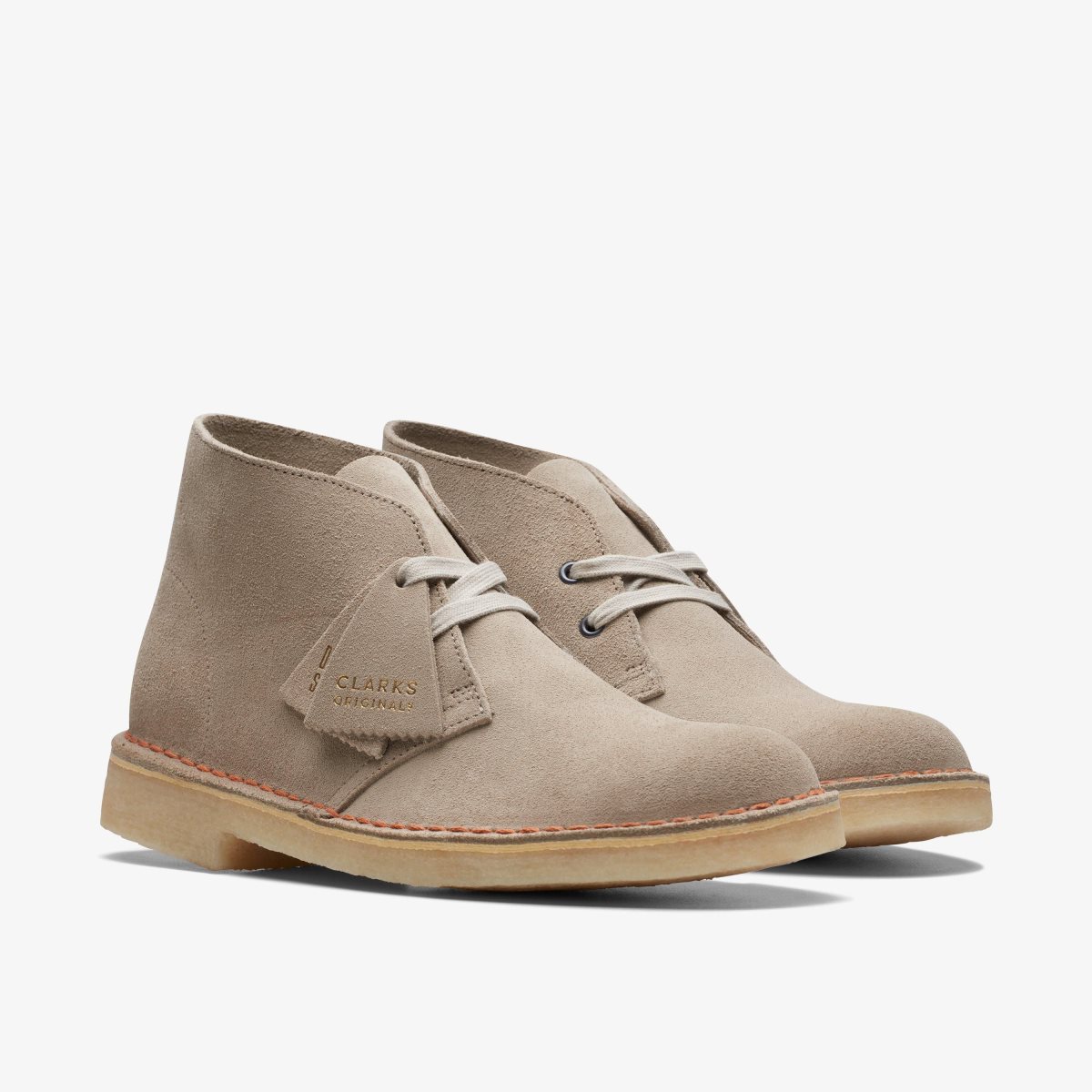 Botas Clarks Desert Boot Sand Suede Mujer Marrones | JNEX-67203