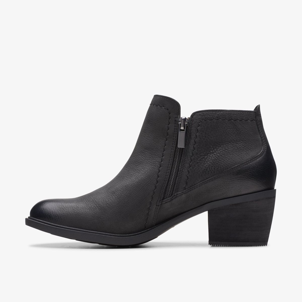 Botas Clarks Neva Lo Black Leather Mujer Negras | ZOFV-02574