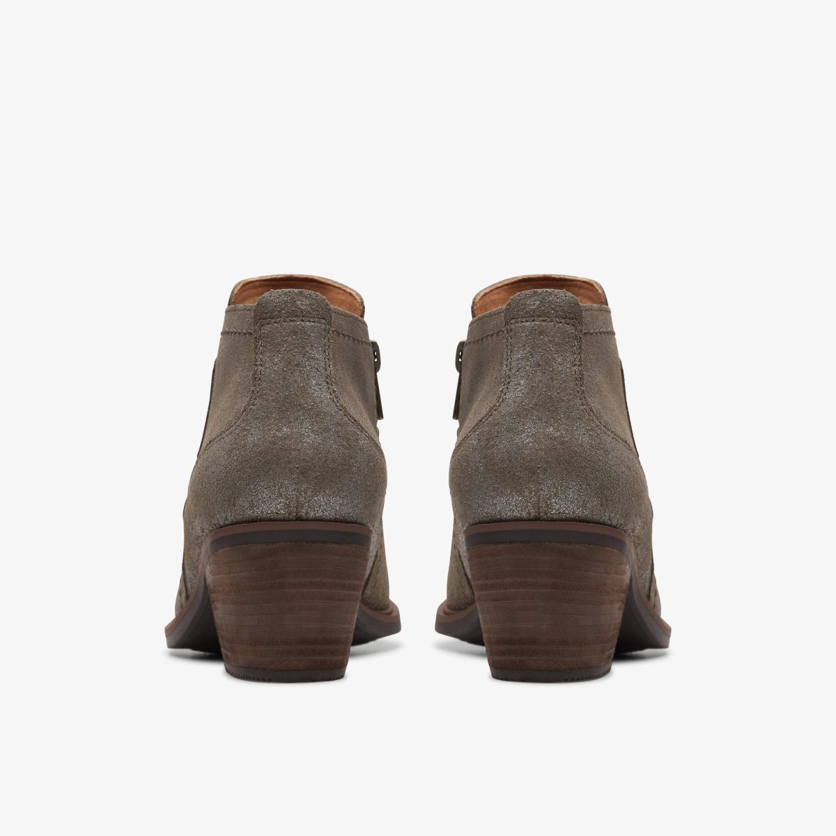 Botas Clarks Neva Lo Taupe Metallic Mujer Gris Marrones Metal | YTXZ-08176