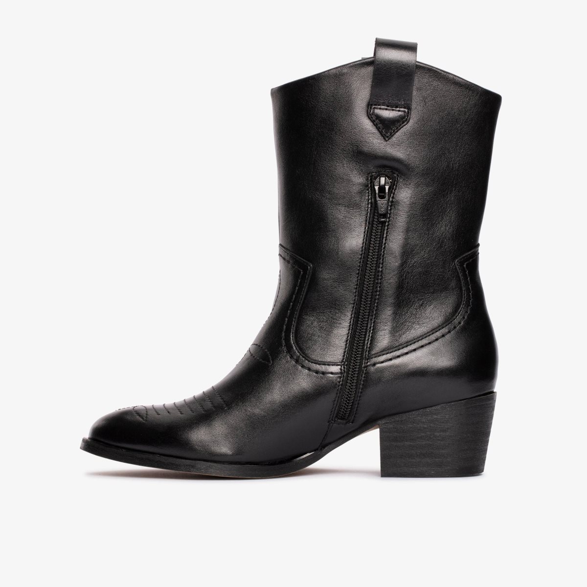 Botas Clarks Octavia Up Black Leather Mujer Negras | MWEY-79083