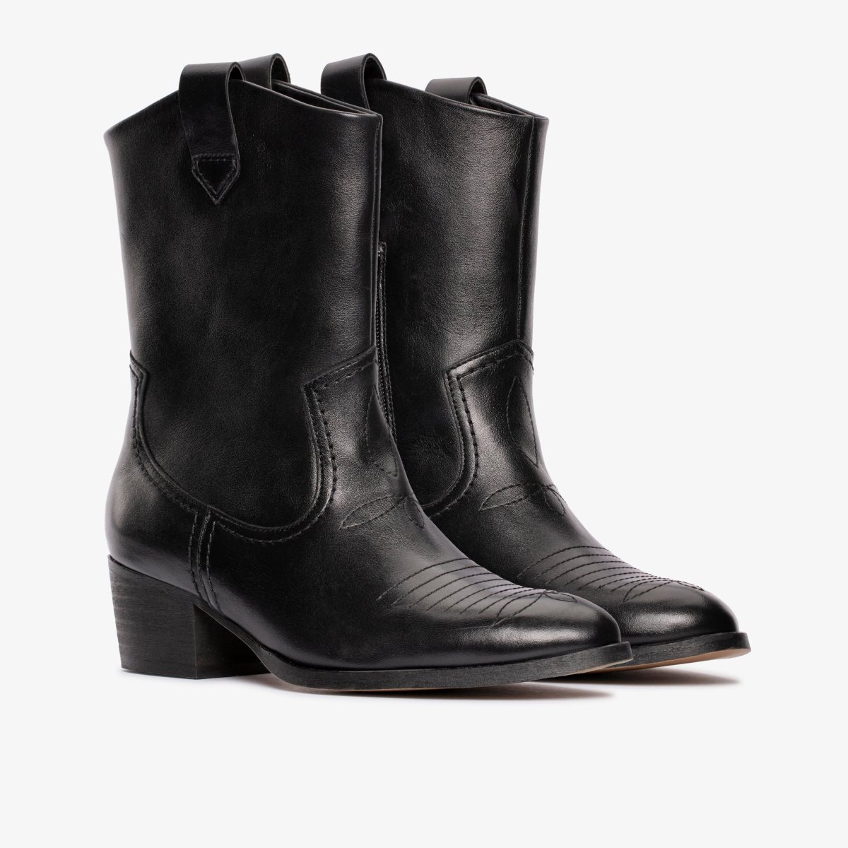 Botas Clarks Octavia Up Black Leather Mujer Negras | MWEY-79083