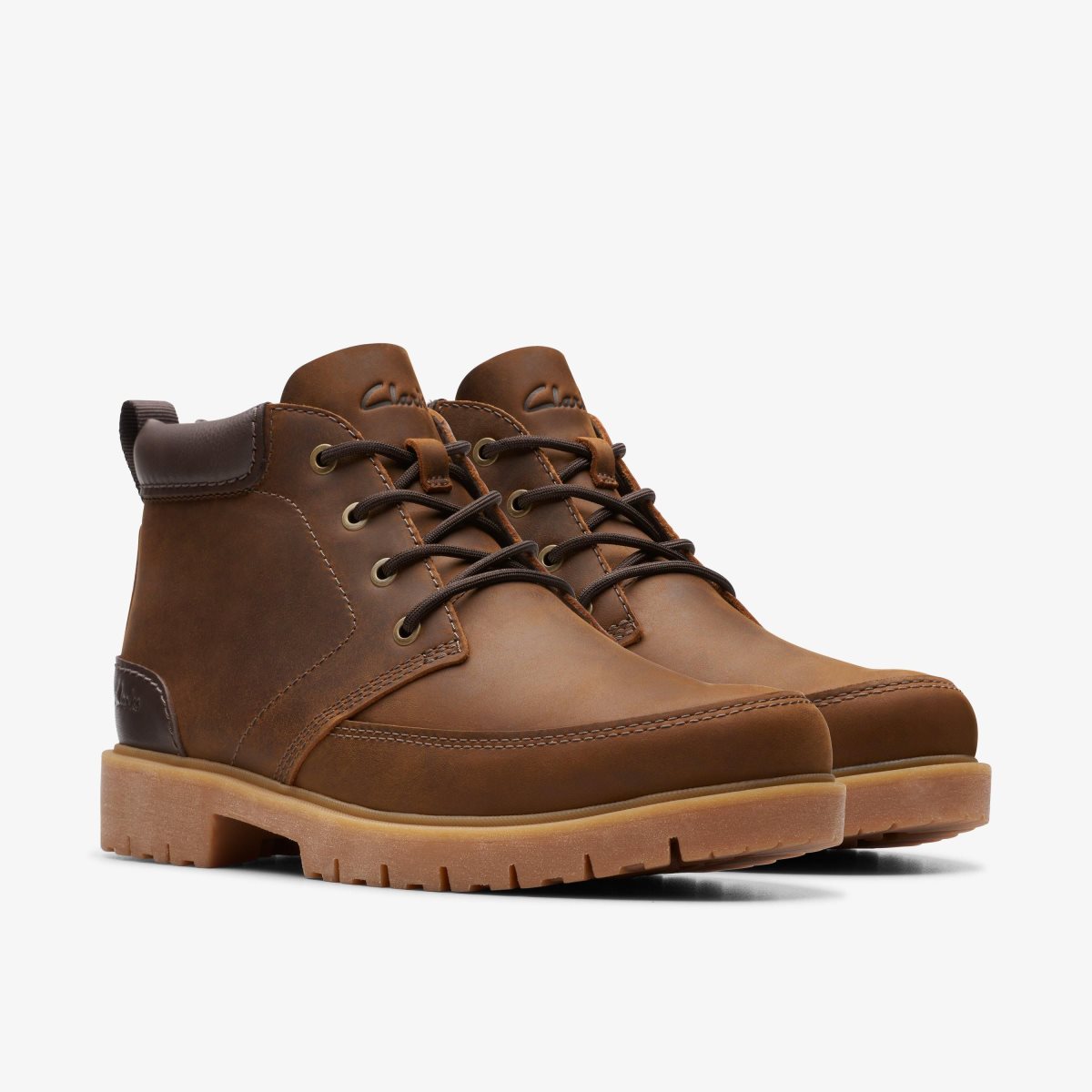 Botas Clarks Rossdale Mid Beeswax Leather Hombre Beeswax | NREU-32645