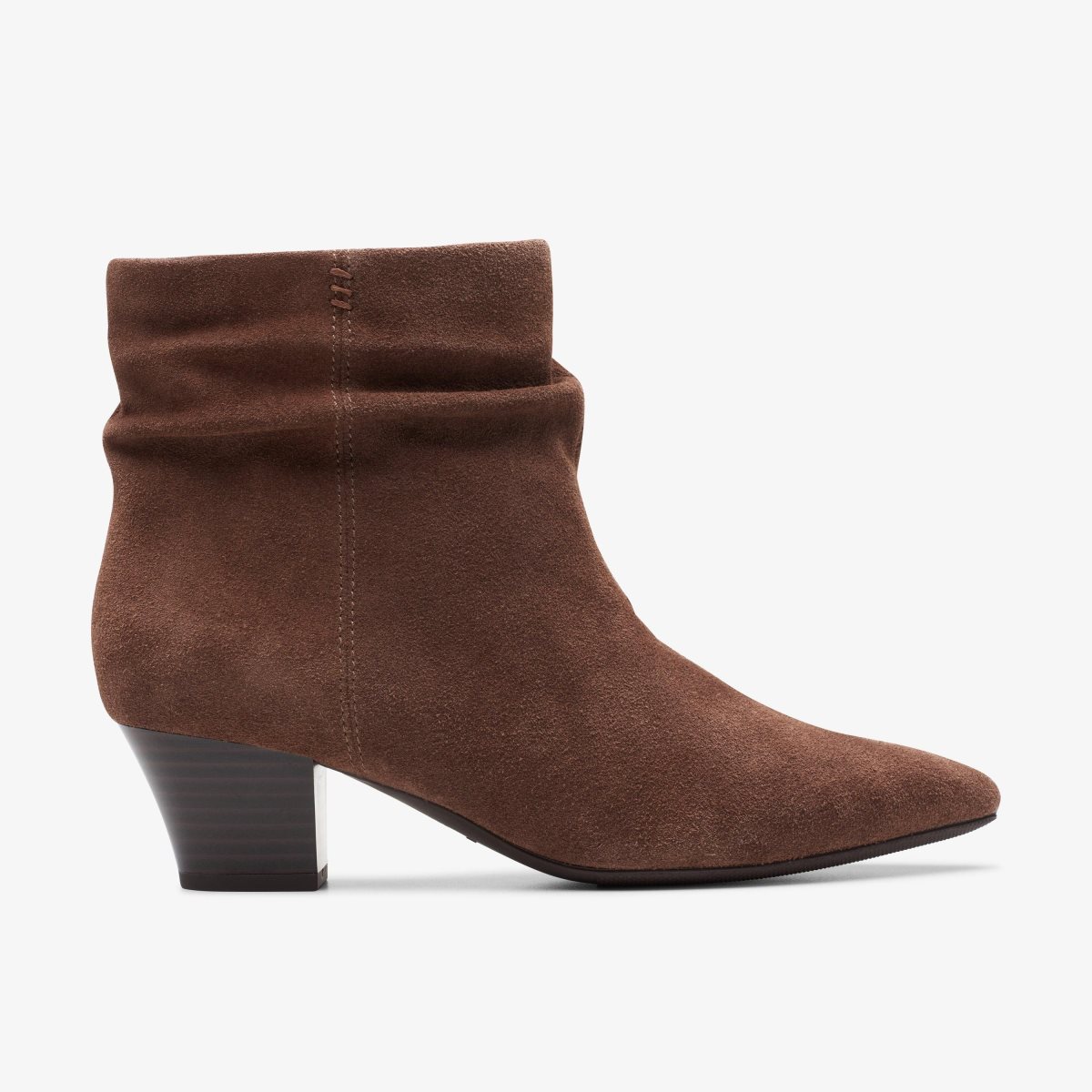 Botas Clarks Teresa Skip Taupe Suede Mujer Gris Marrones | QXOM-47162