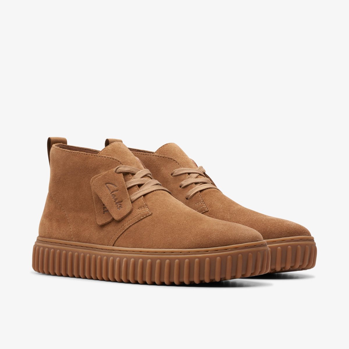 Botas Clarks Torhill Desert Boot Cognac Suede Hombre Marrones | XDTI-98637