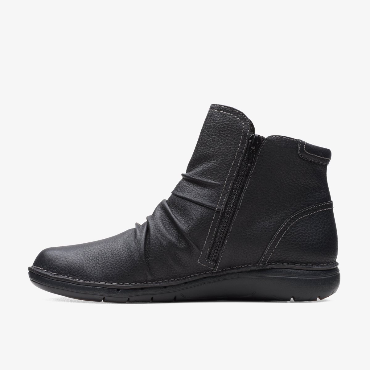 Botas Clarks Un Loop Top Black Leather Mujer Negras | HOFJ-18732