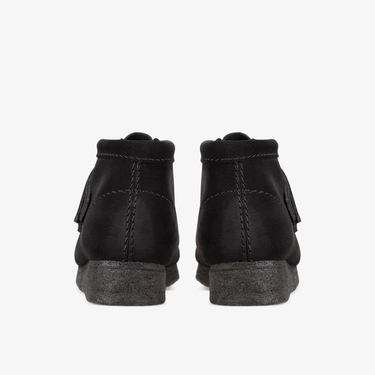 Botas Clarks Wallabee Boot Black Suede Mujer Negras | YSHT-03152