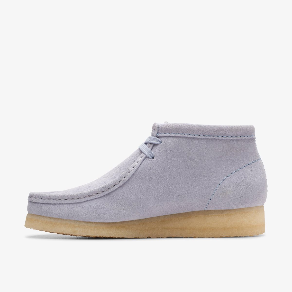 Botas Clarks Wallabee Boot Cloud Grey Suede Mujer Gris | YEBH-53419