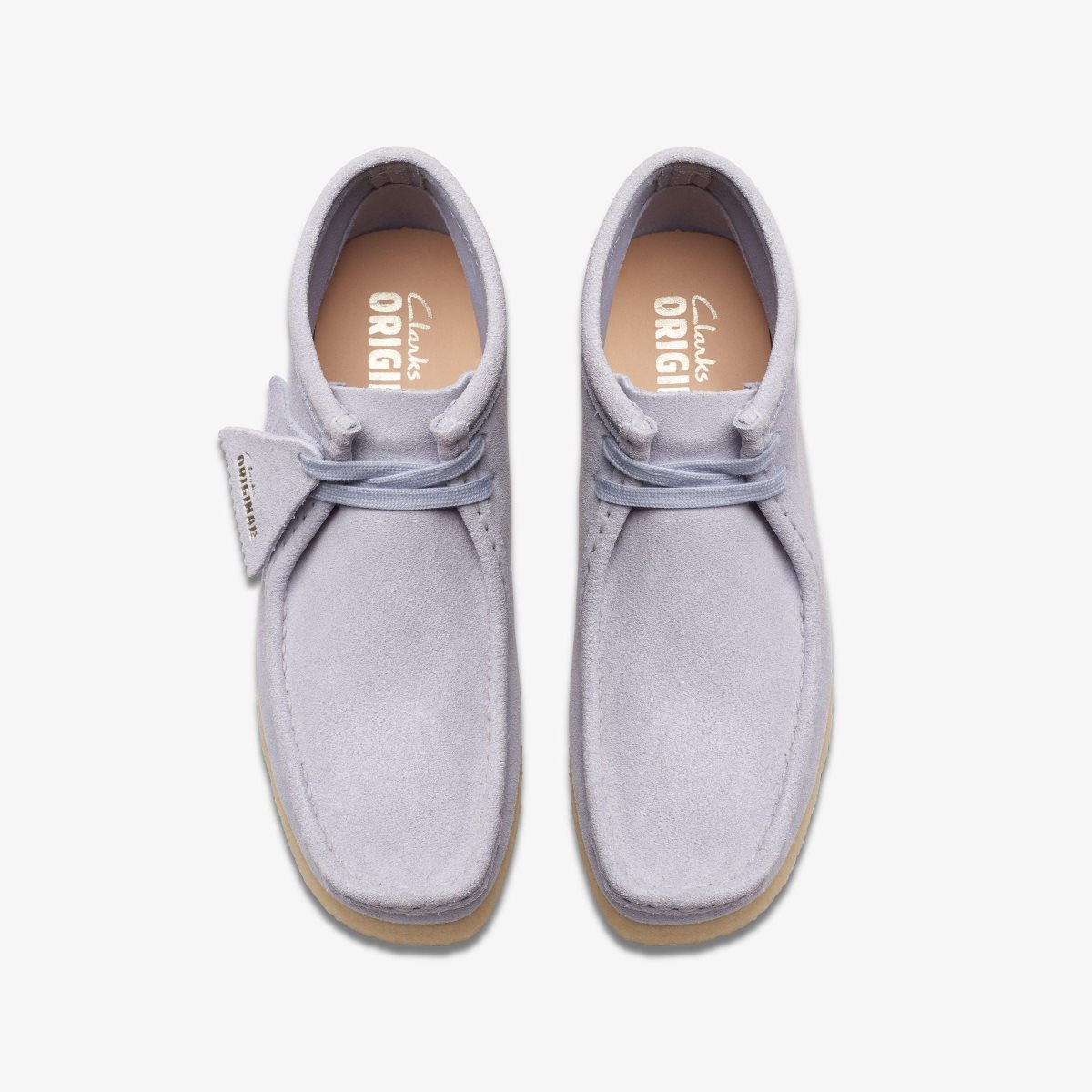 Botas Clarks Wallabee Boot Cloud Grey Suede Mujer Gris | YEBH-53419