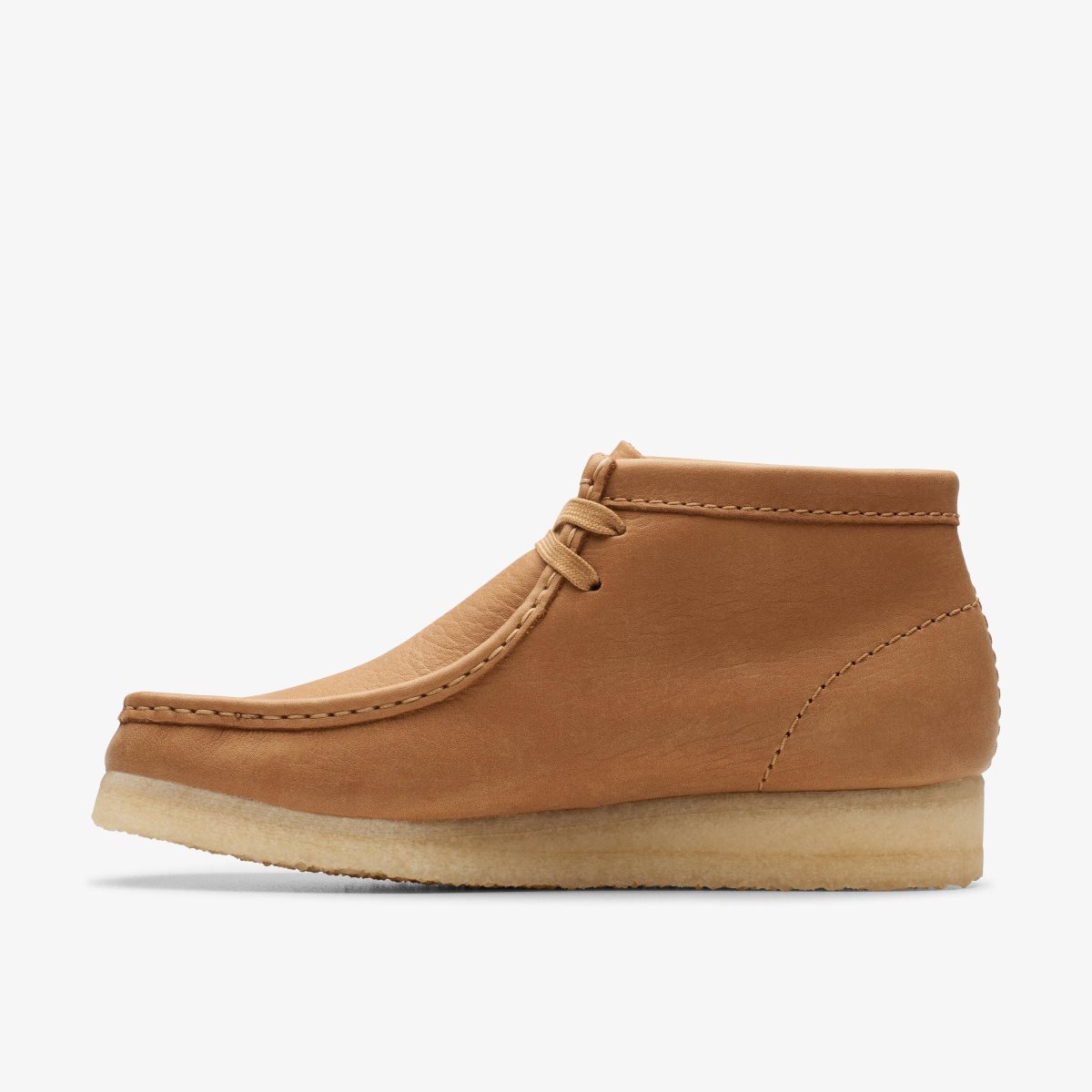 Botas Clarks Wallabee Boot Mid Tan Leather Mujer Marrones | ACUF-15970