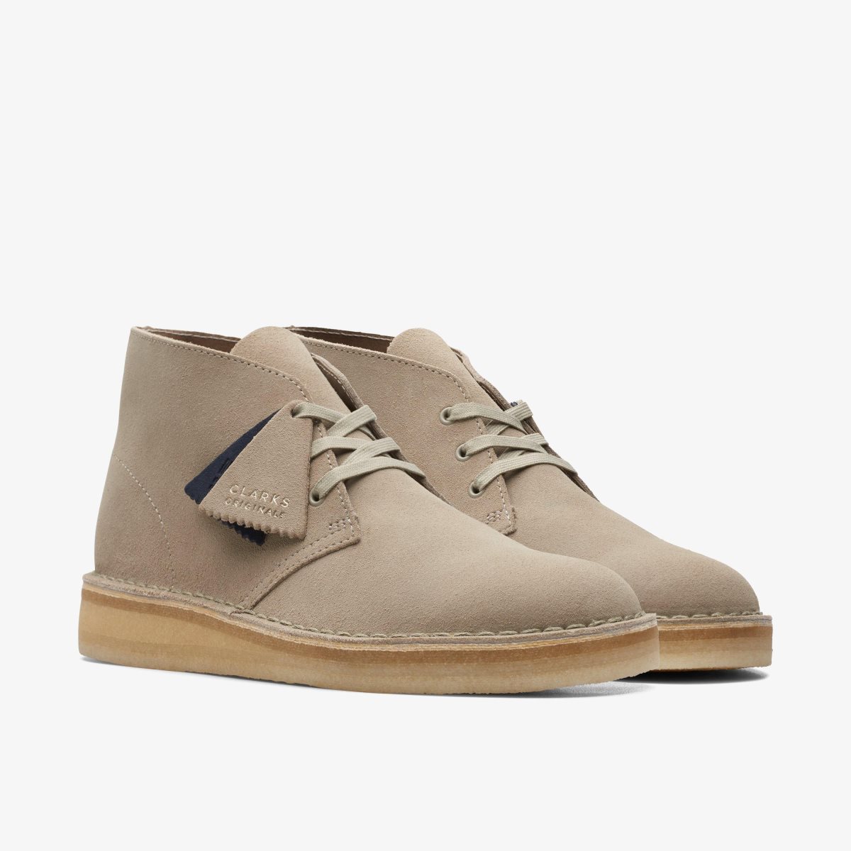 Botas De Desierto Clarks Desert Coal Stone Suede Hombre Gris | ZXGO-46091