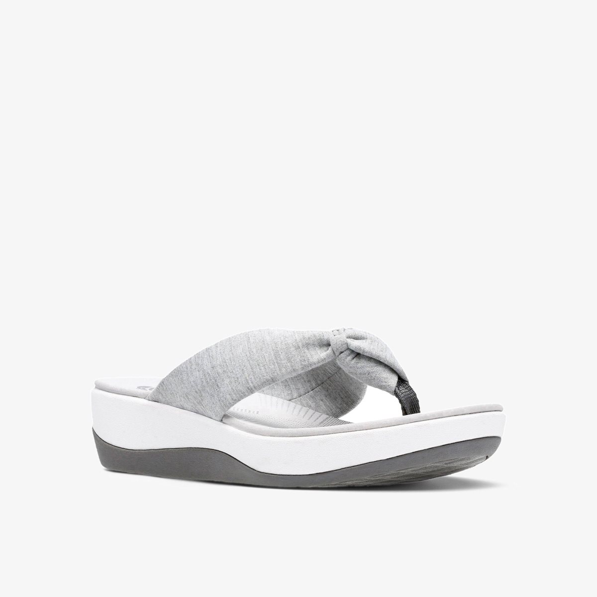 Sandalias Clarks Arla Glison Grey Fabric Mujer Gris | JCGB-40573