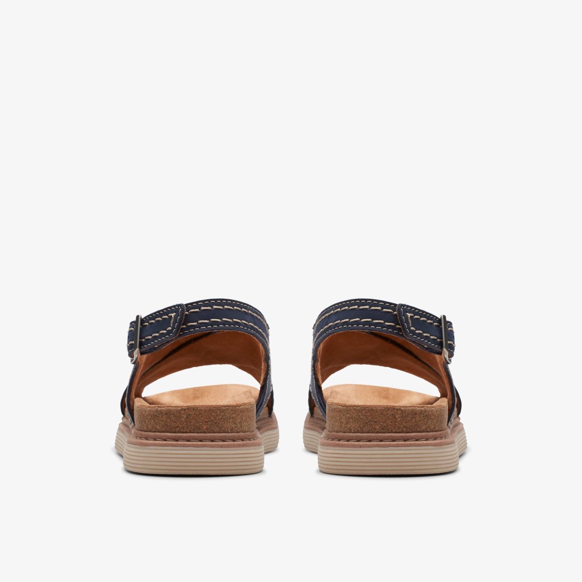 Sandalias Clarks Arwell Sling Navy Nubuck Mujer Azul Marino | OSUB-98035