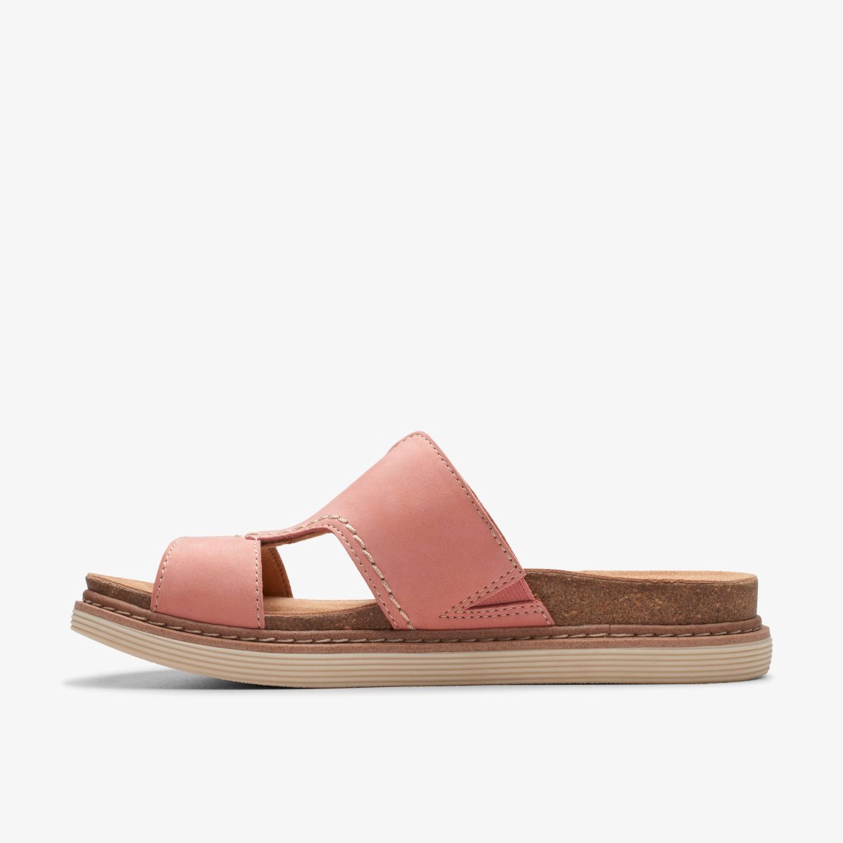 Sandalias Clarks Arwell Walk Peach Nubuck Mujer Coral | INXV-09261