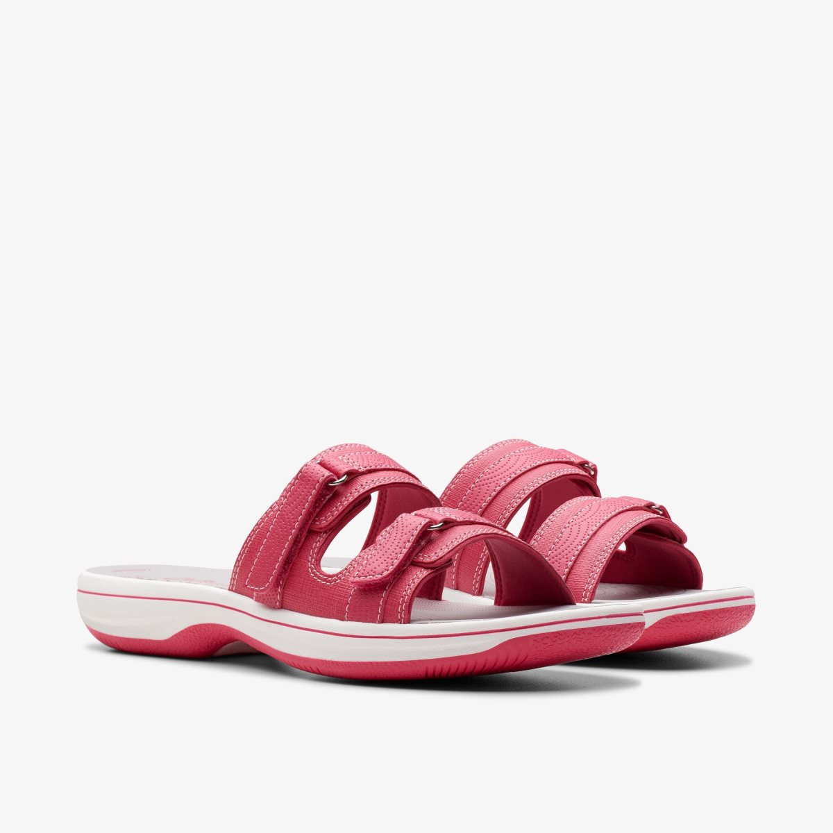 Sandalias Clarks Breeze Piper Bright Pink Combination Mujer Rosas Claro | IDYT-16453