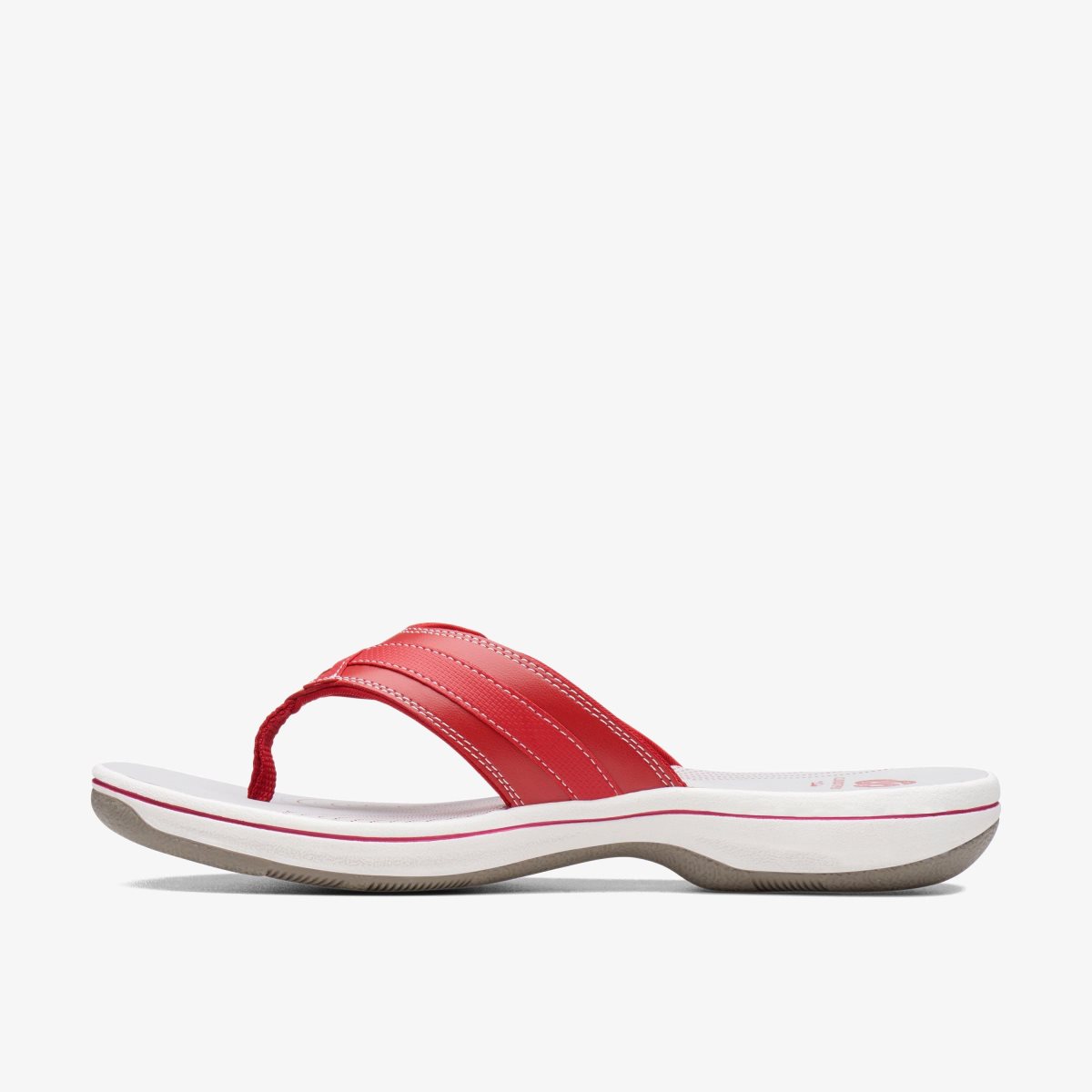 Sandalias Clarks Breeze Sea Red Synthetic Mujer Rojas | NJPM-78596