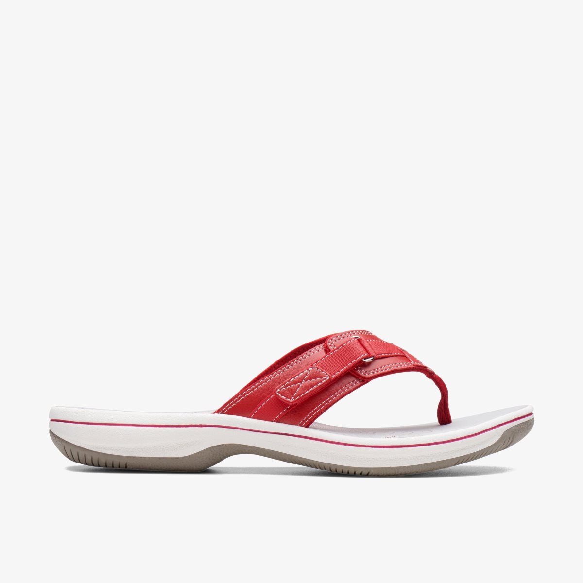 Sandalias Clarks Breeze Sea Red Synthetic Mujer Rojas | NJPM-78596