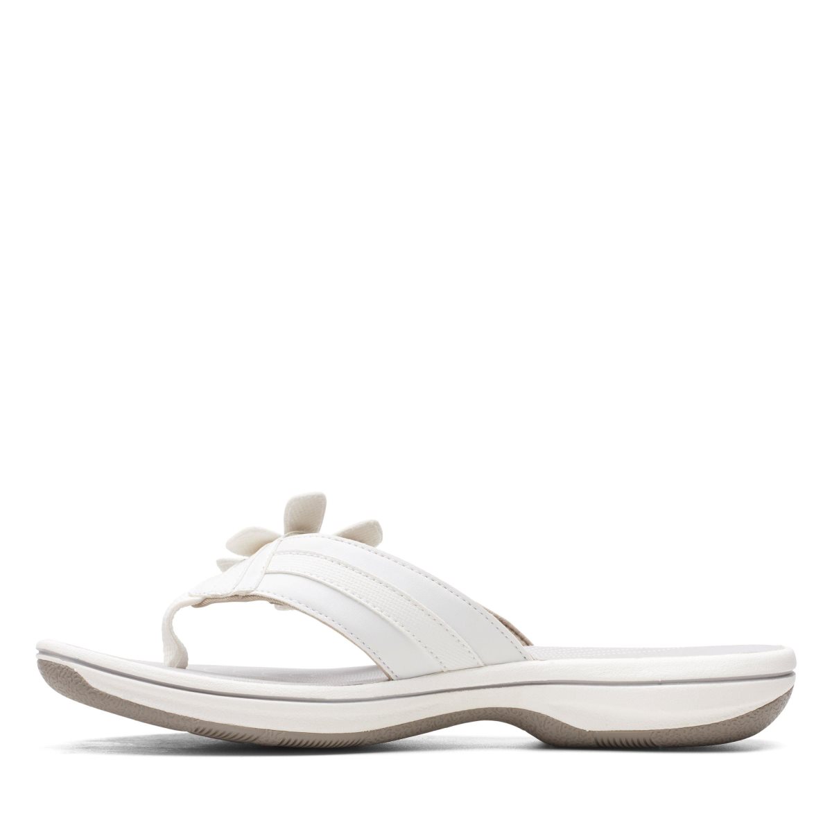 Sandalias Clarks Brinkley Flora White Mujer Blancas | GRLT-08927