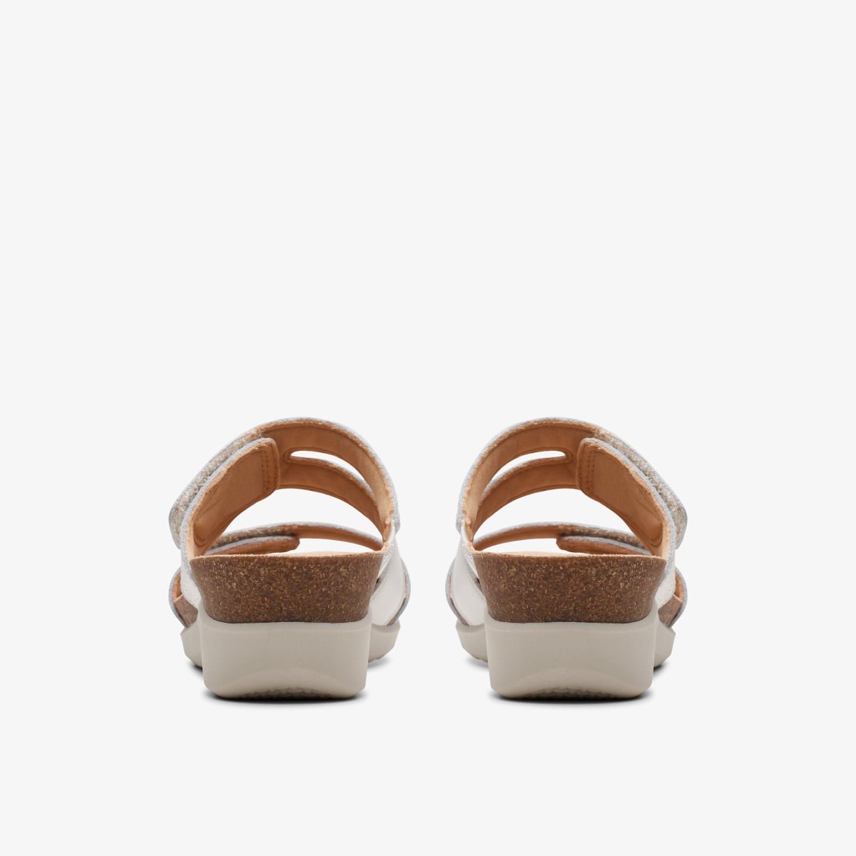 Sandalias Clarks Calenne Maye White Leather Mujer Blancas | UXQF-79861