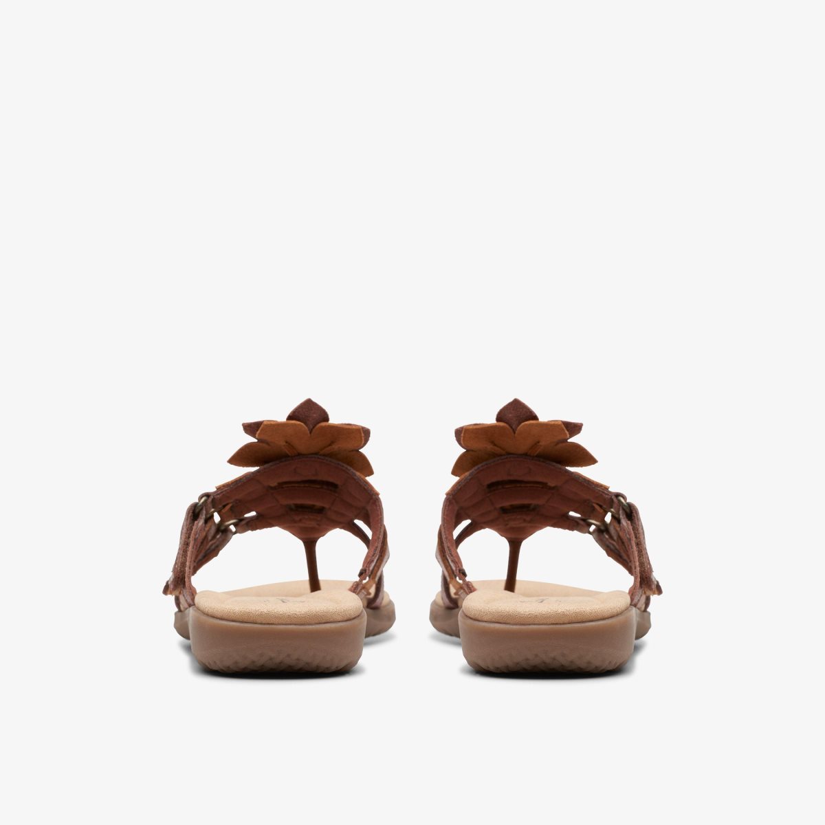 Sandalias Clarks Elizabelle Mae Tan Combination Mujer Marrones | IUTL-90321