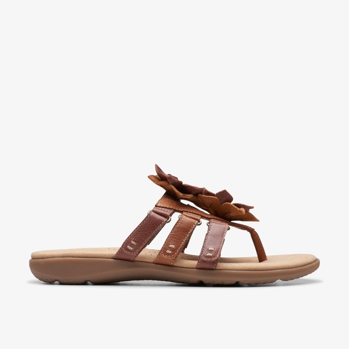 Sandalias Clarks Elizabelle Mae Tan Combination Mujer Marrones | IUTL-90321