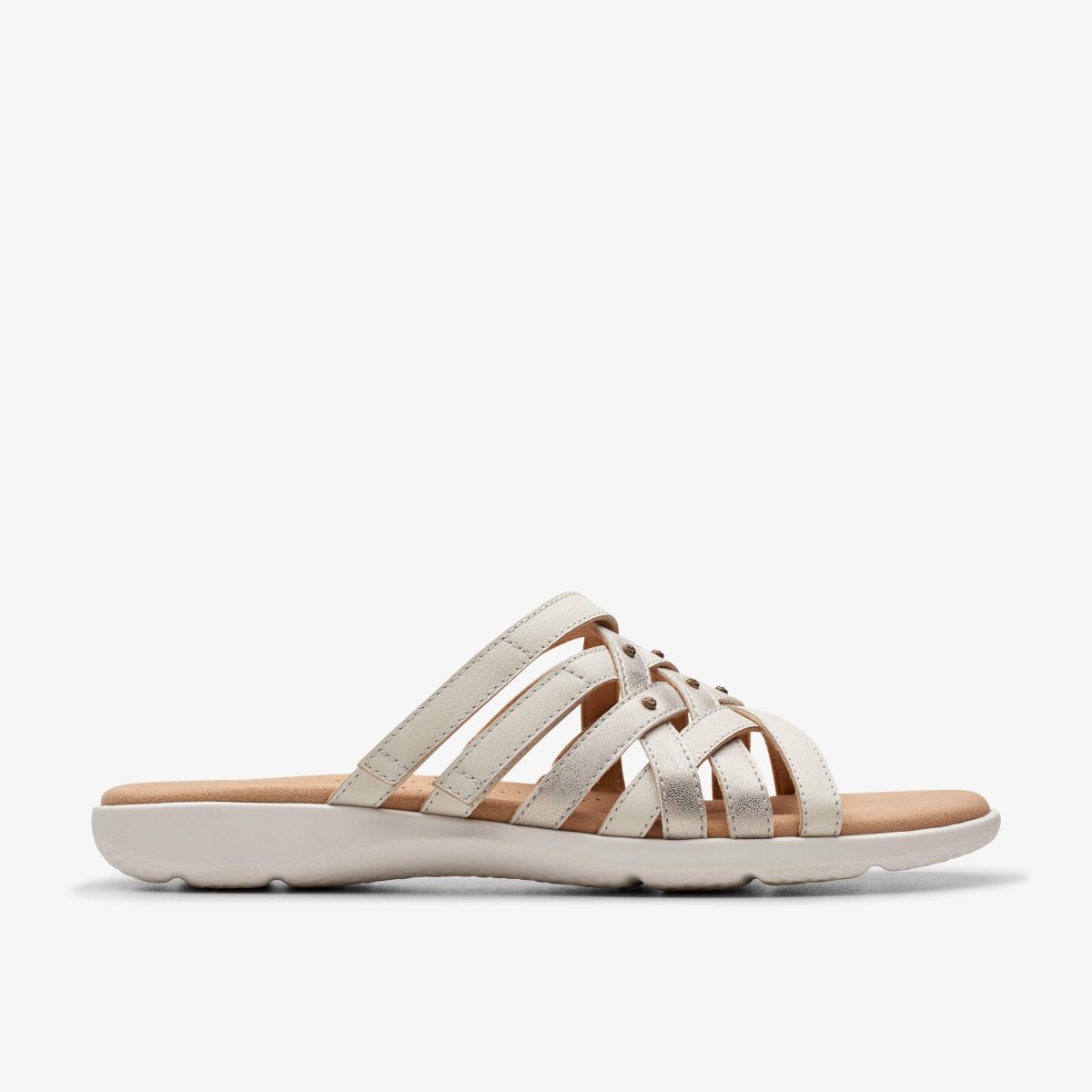 Sandalias Clarks Elizabelle Rio Off White Multicolour Mujer Blancas | BJAT-81672