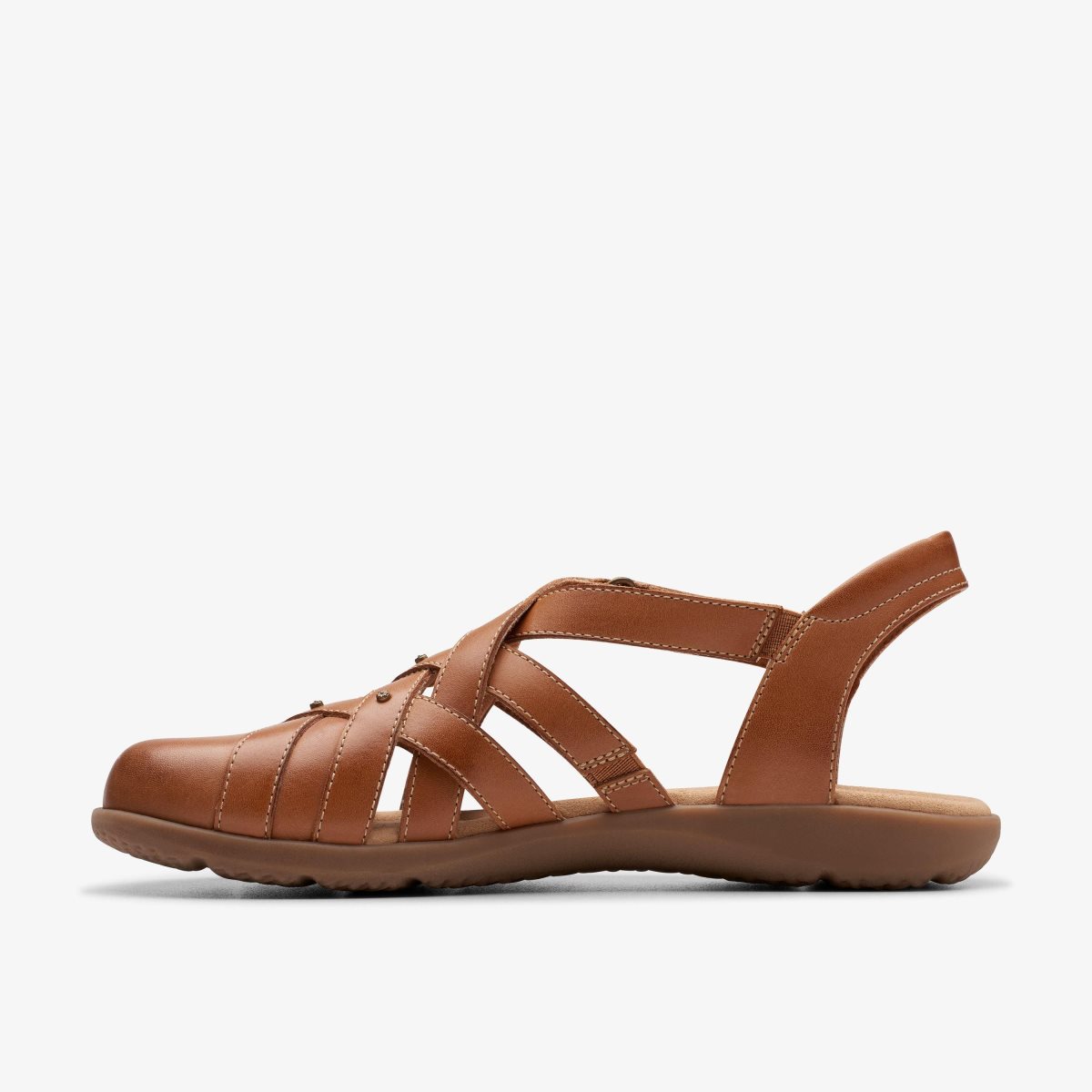 Sandalias Clarks Elizabelle Sea Tan Leather Mujer Marrones | UKGP-78924