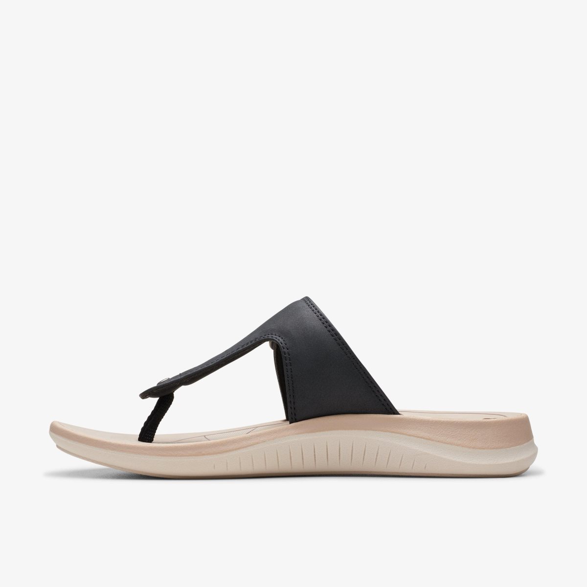 Sandalias Clarks Glide Walk Black Mujer Negras | XKSO-83729