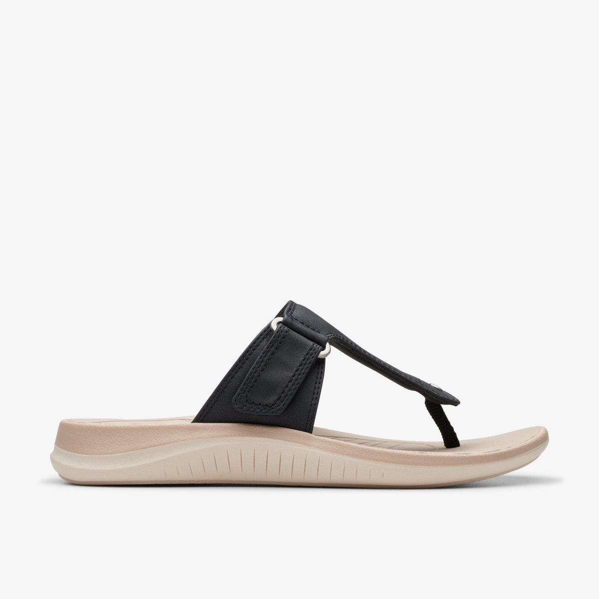 Sandalias Clarks Glide Walk Black Mujer Negras | XKSO-83729