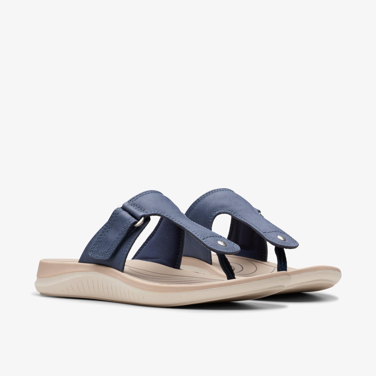 Sandalias Clarks Glide Walk Navy Mujer Azul Marino | ORHD-61478