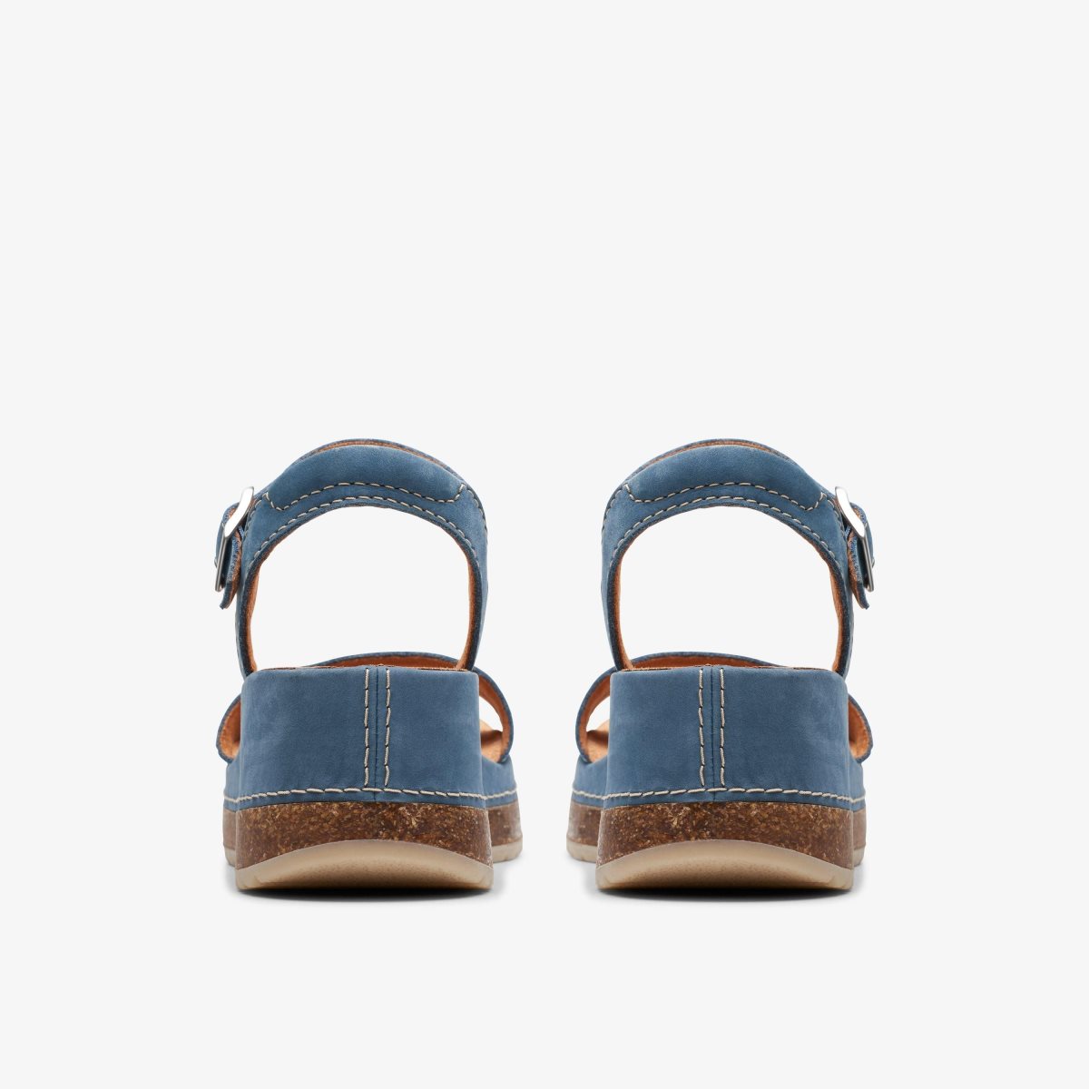 Sandalias Clarks Kassanda Lily Blue Nubuck Mujer Azules | WSCF-85710