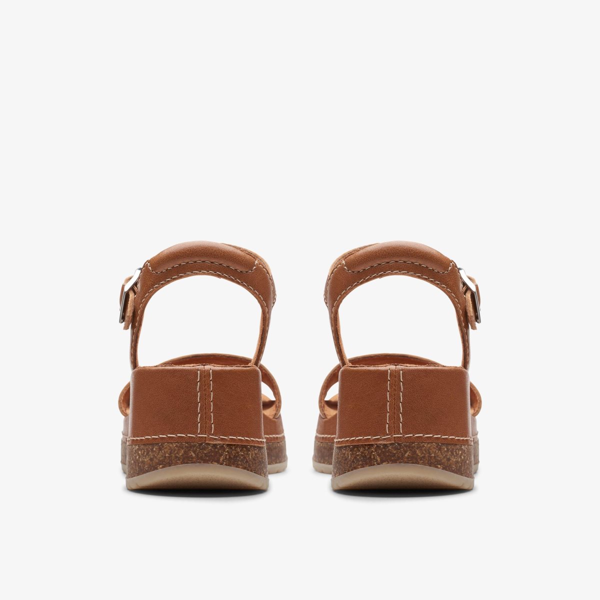 Sandalias Clarks Kassanda Lily Tan Leather Mujer Marrones | EQAP-87152