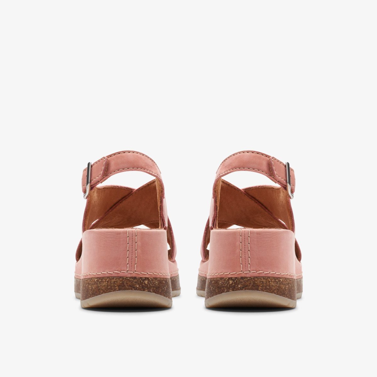 Sandalias Clarks Kassanda Step Peach Nubuck Mujer Coral | UPEI-56782