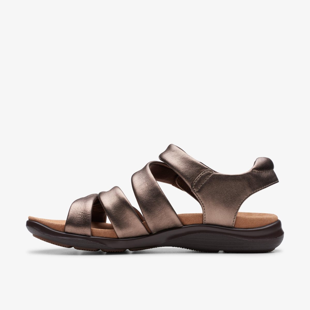 Sandalias Clarks Kitly Ave Bronze Leather Mujer Marrones | UESY-08152